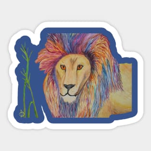 Punk Lion Sticker